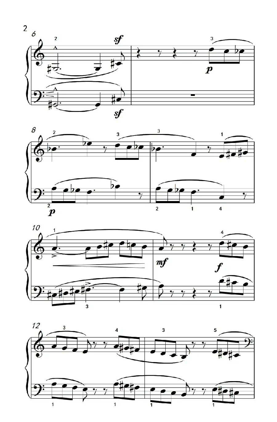 9/8拍三连音（巴托克 小宇宙 钢琴教程 4）