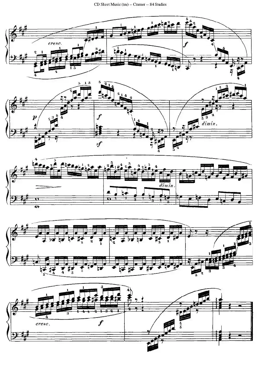 Cramer - 84 exercices（11—15）（克拉莫84首钢琴练习曲）