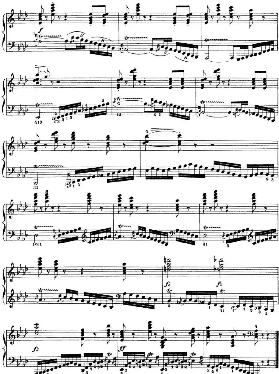 50首车尔尼Op.740钢琴手指灵巧技术练习曲（NO.48）