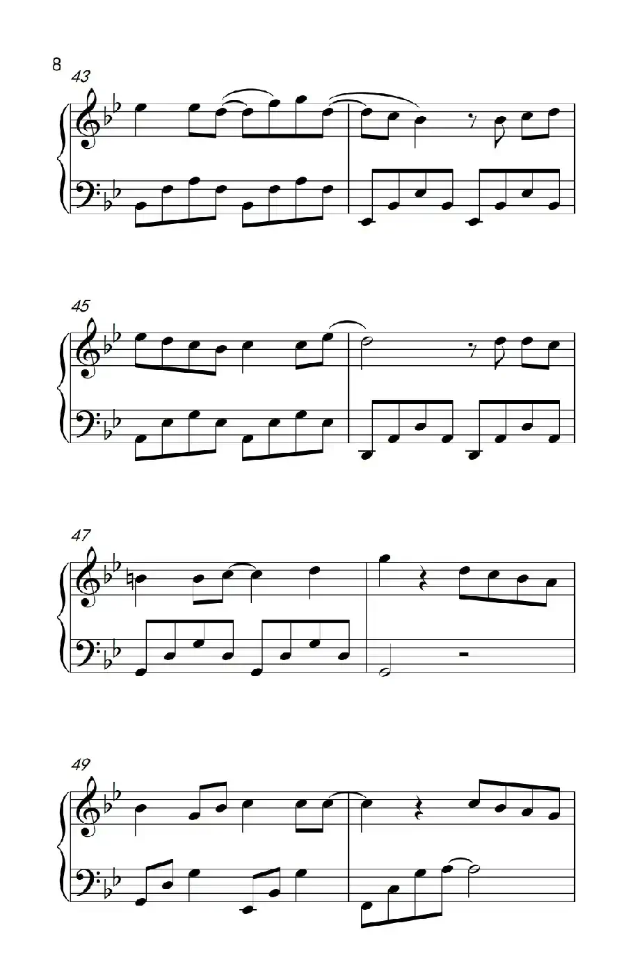 为爱说分手（《弹吧音教》制谱版）