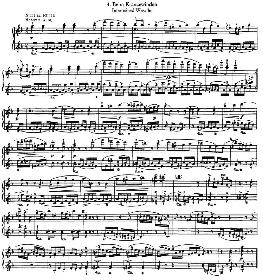 12首为孩子们而作的四手联弹曲 Op.85（四手联弹）（4）
