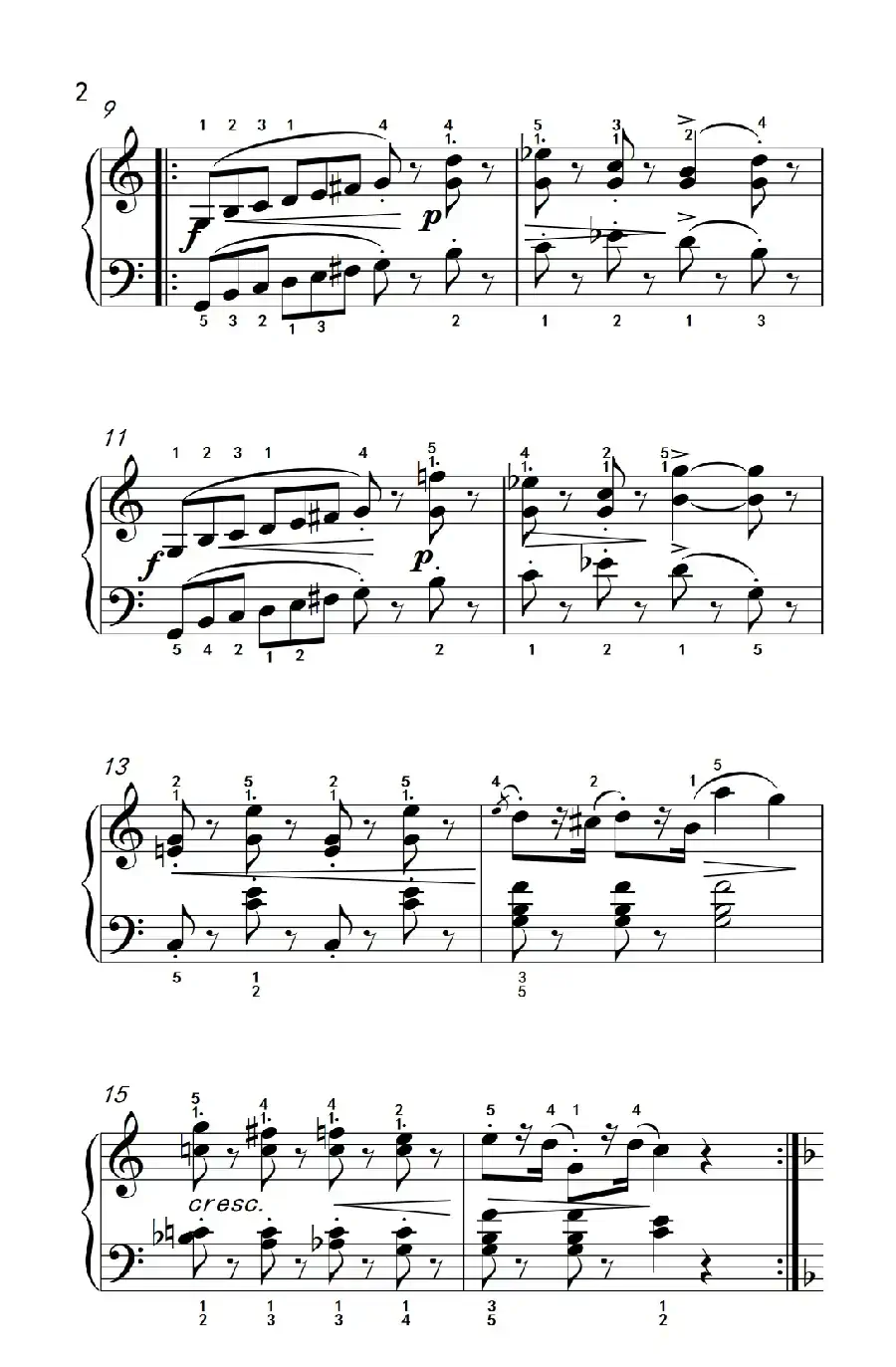 骑士（老年大学 钢琴教程 3）