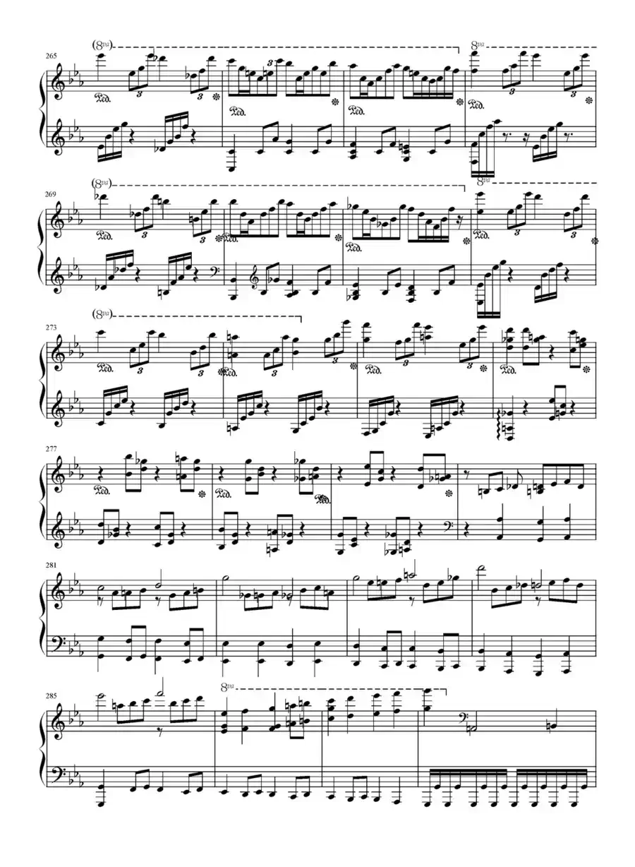 c小调第二钢琴协奏曲第三乐章独奏版