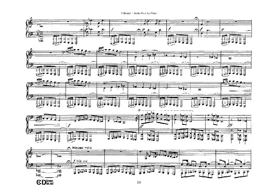 Suite Pour Le Piano Op.8（钢琴组曲·Ⅴ）