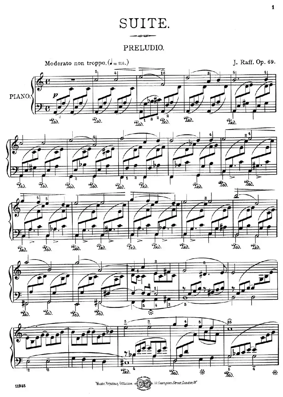 a小调第一组曲 Op.69 （1、PRELUDIO）