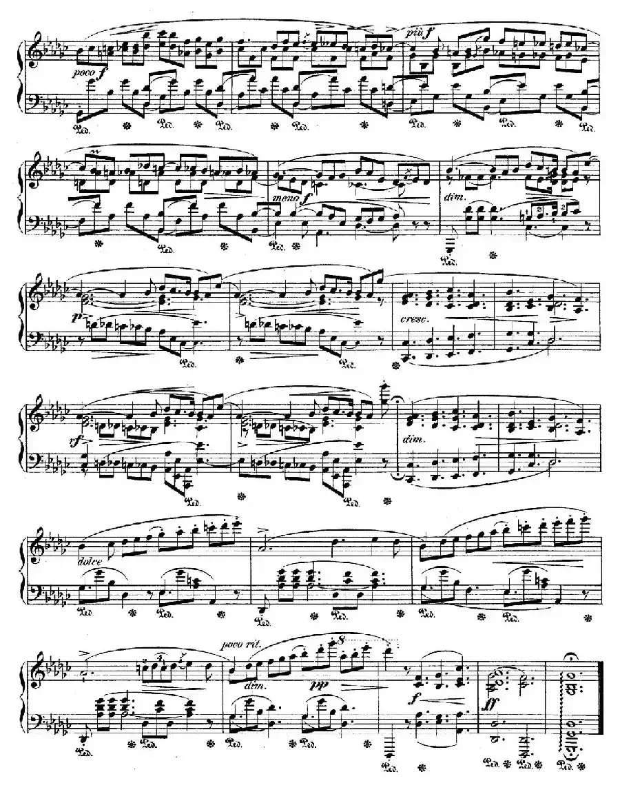 Impromptu No.3 in G-flat Major Op.51（降G大调第三即兴曲）