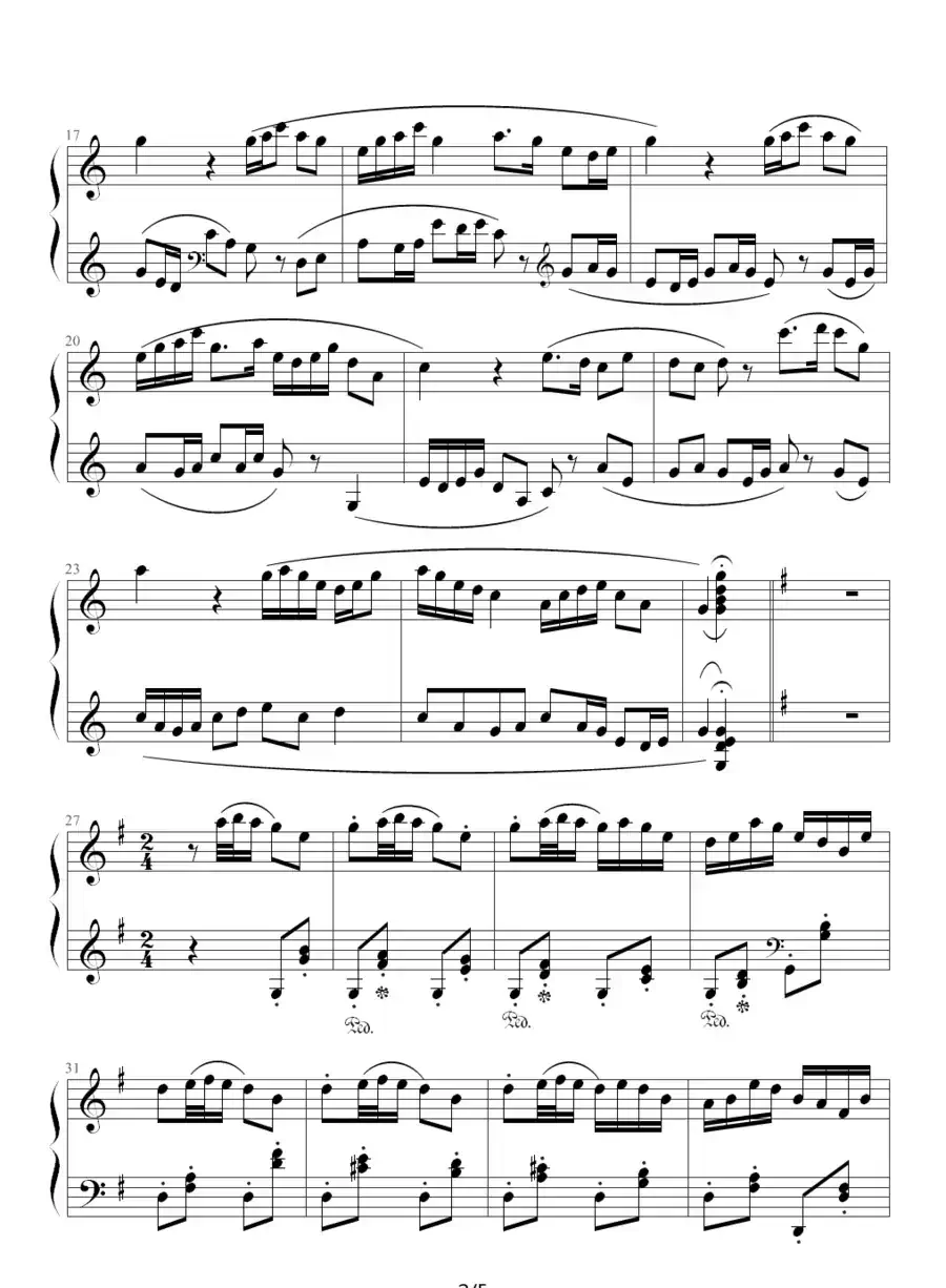 牧童短笛(李拓制谱版)