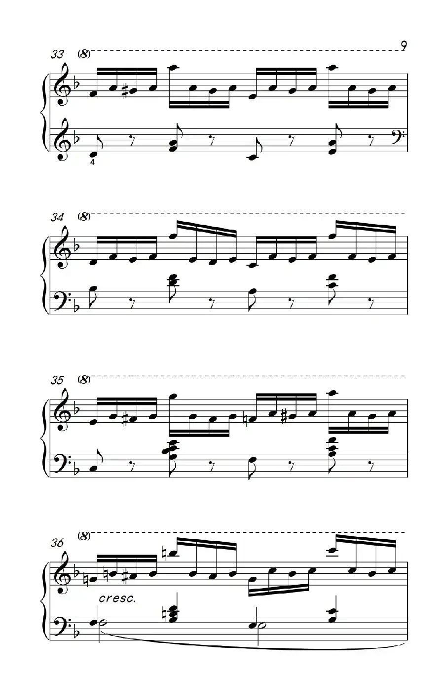 第七级2.练习曲(中央音乐学院 钢琴(业余)考级教程 7-9级)