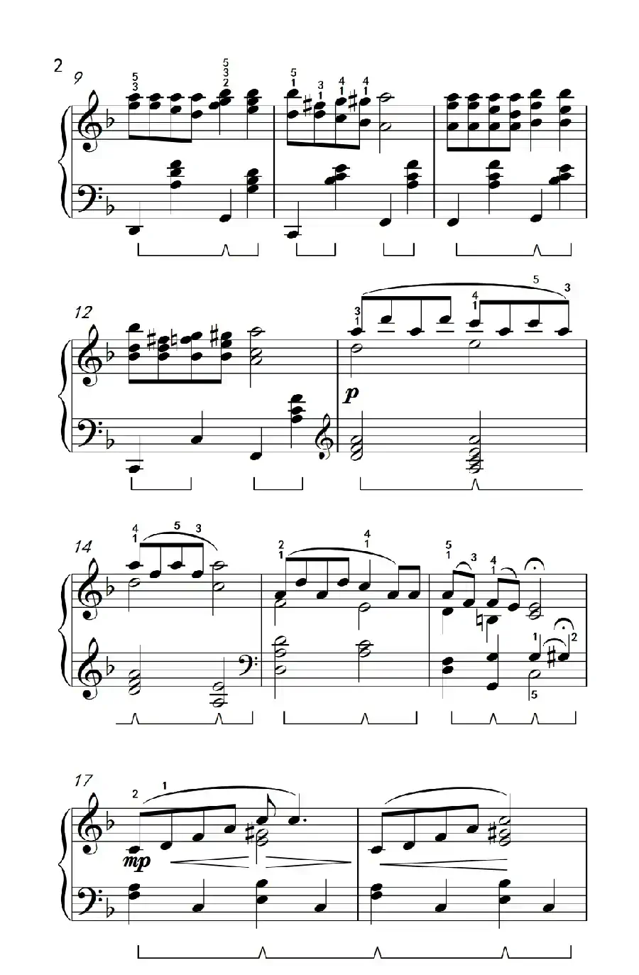 深红的玫瑰(约翰·汤普森 成人钢琴教程 第三册)