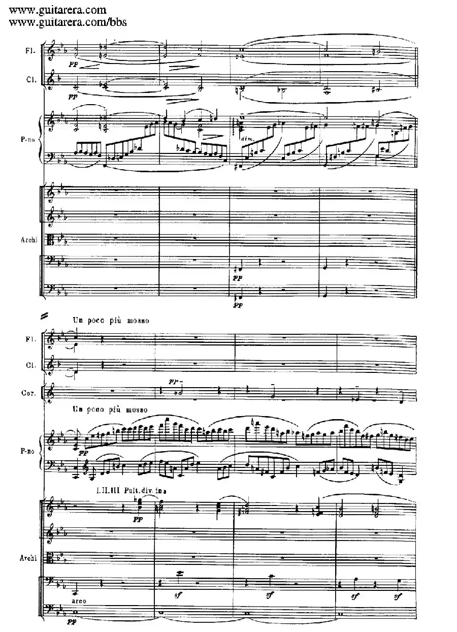 c小调第二钢琴协奏曲 Op.18（第一乐章总谱·P1——9）