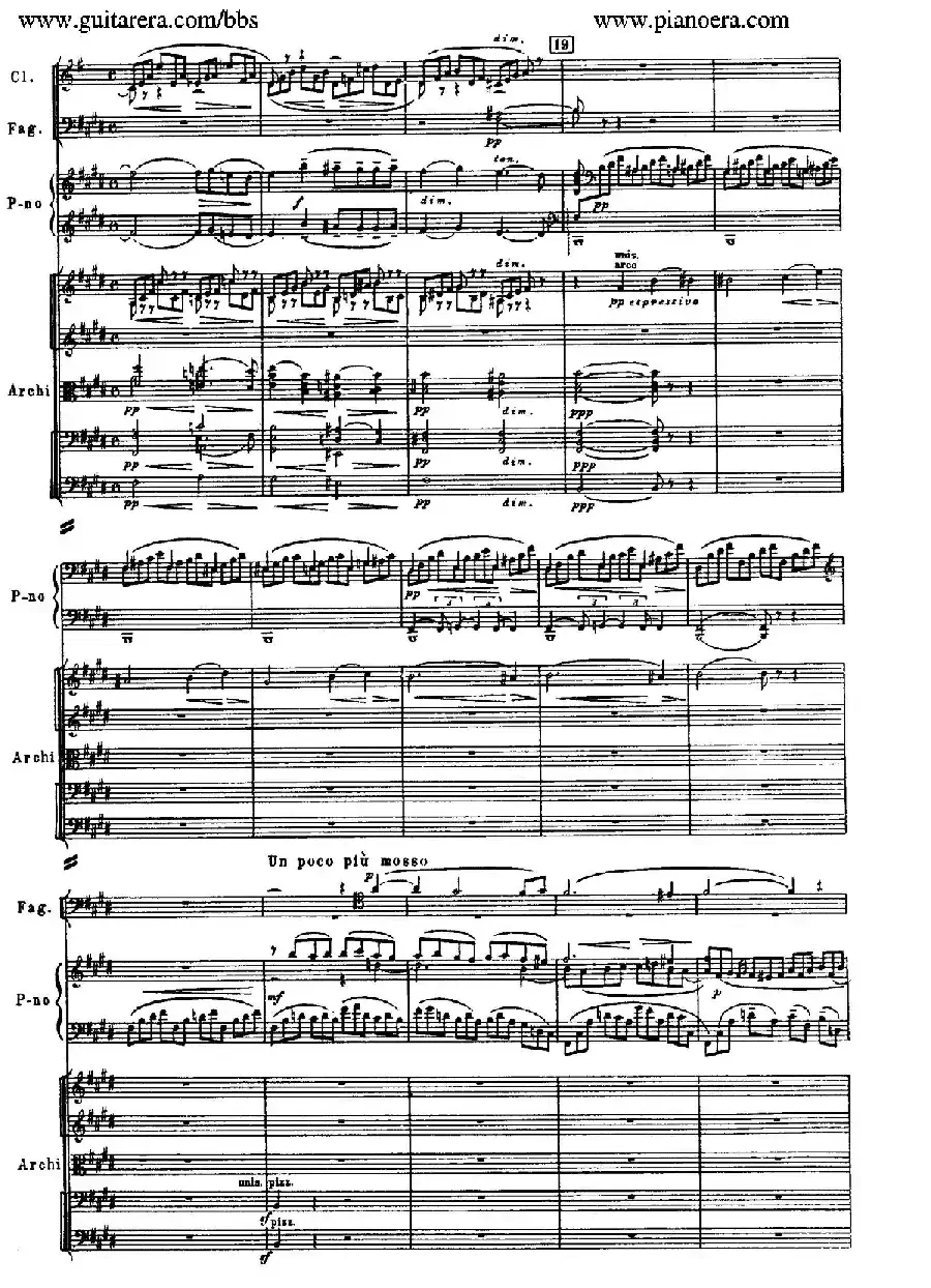 c小调第二钢琴协奏曲 Op.18（第二乐章总谱）