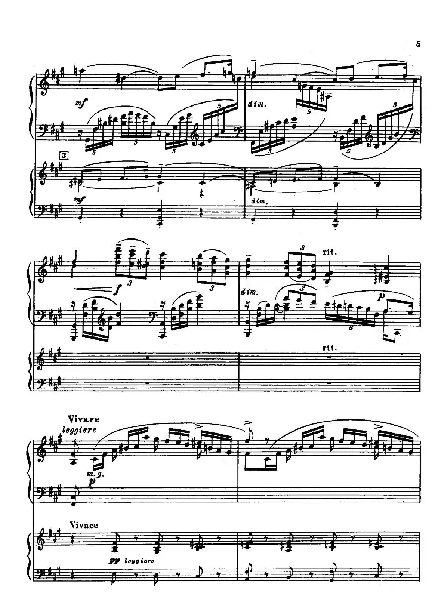 升f小调第一钢琴协奏曲 Op.1（双钢琴版）