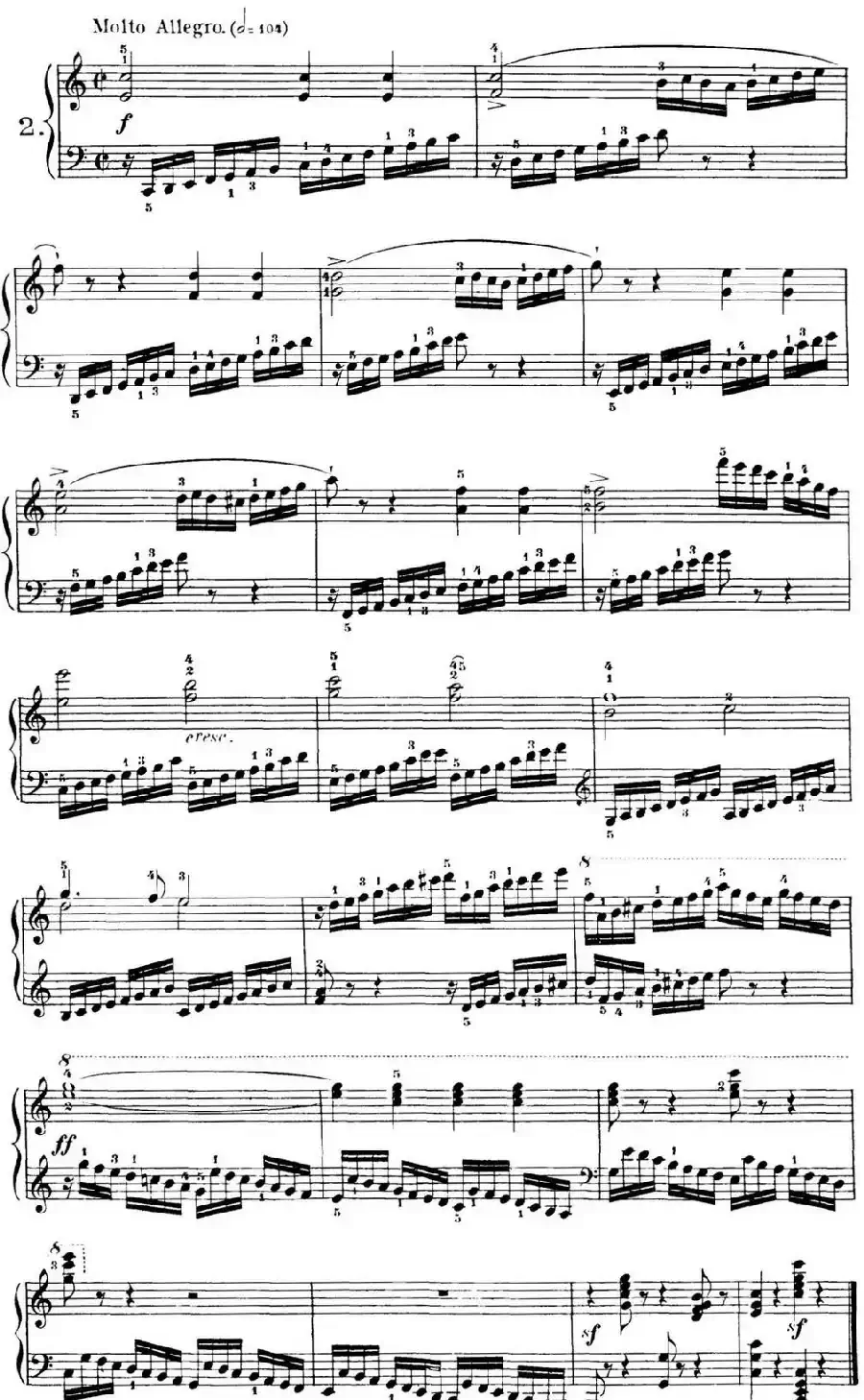 40首车尔尼Op.299钢琴快速练习曲（NO.2）