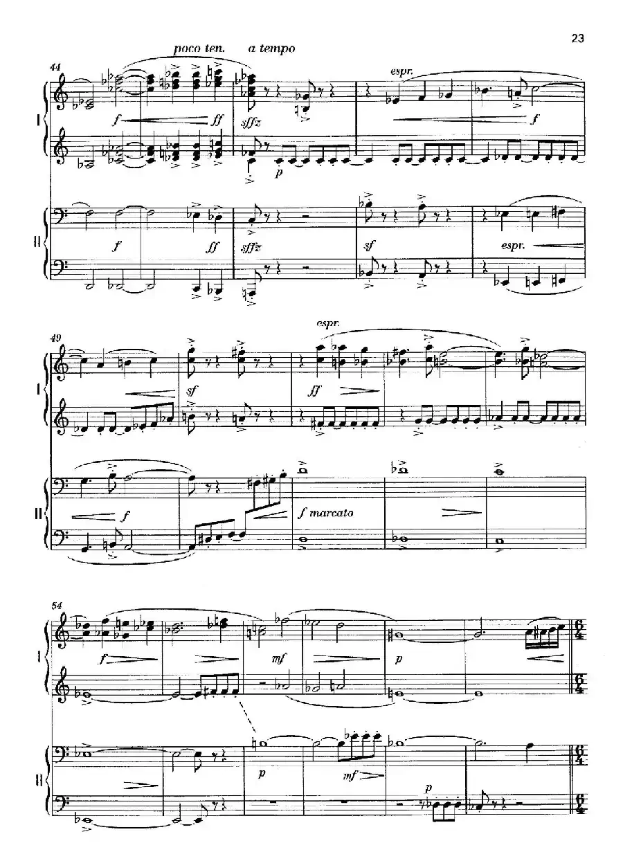 Vier Bagatellen Op.70（4首小品·Ⅲ·四手联弹）