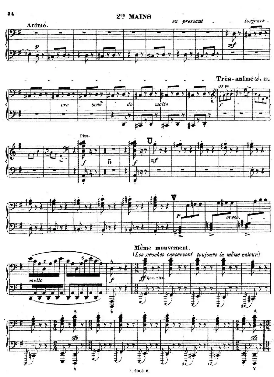 Symphony on a French Mountain Air Op.25（法国山歌交响曲·双钢琴·Ⅲ）