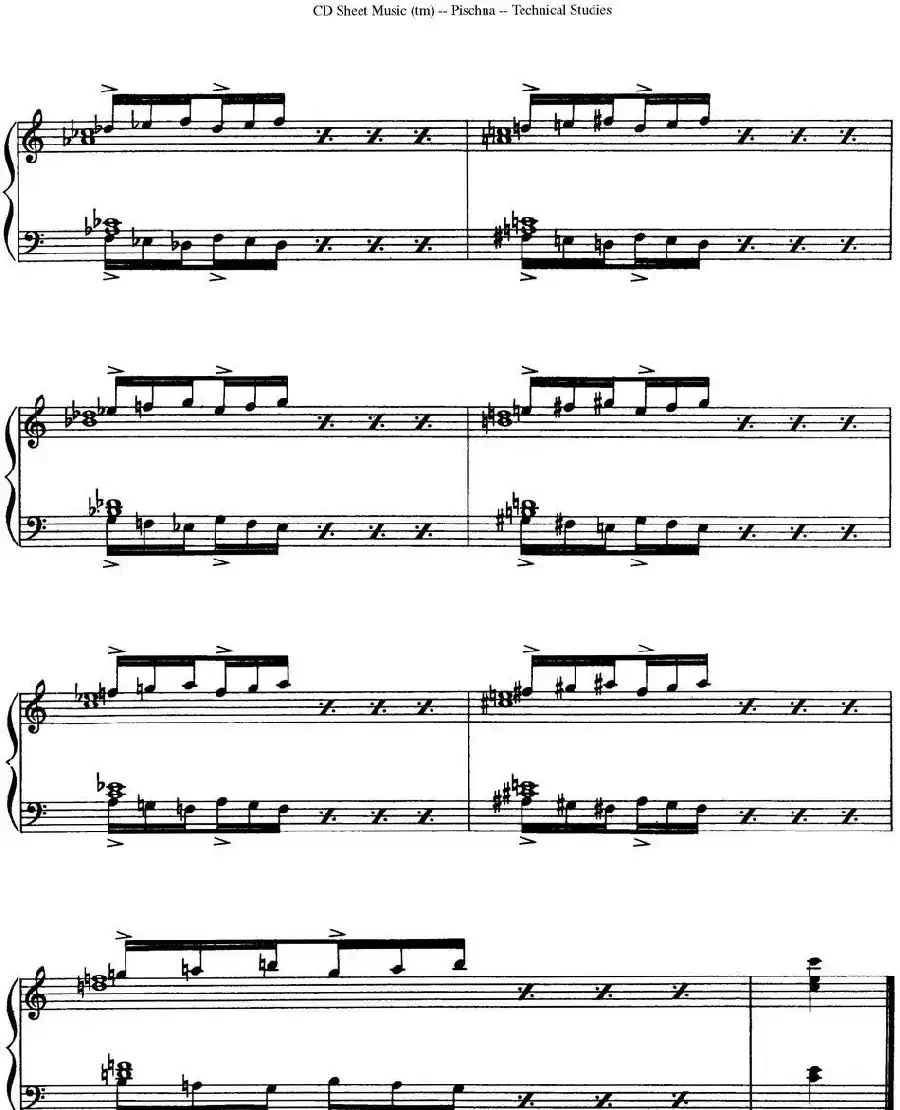 Technical Studies 60 Progressive Exercises （60首钢琴循序渐进练习曲 P11——20）