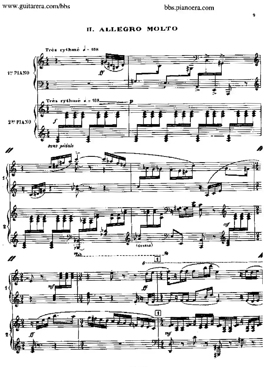 Sonata for Two Pianos（双钢琴奏鸣曲）