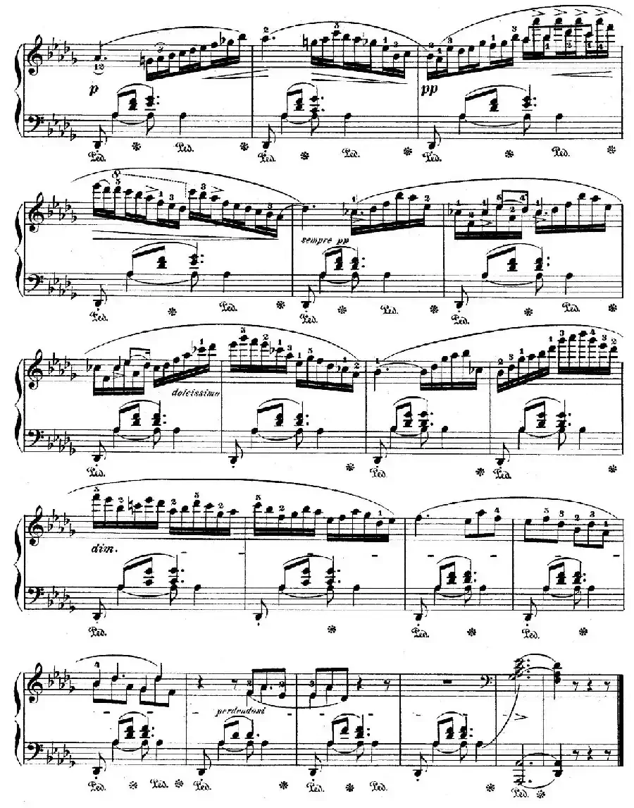 Berceuse in D-flat Major Op.57（降D大调摇篮曲）