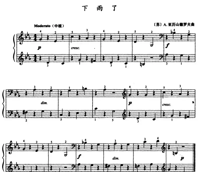 下雨了