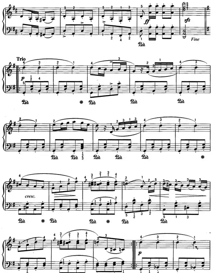 不可不弹的世界钢琴名曲：军队进行曲