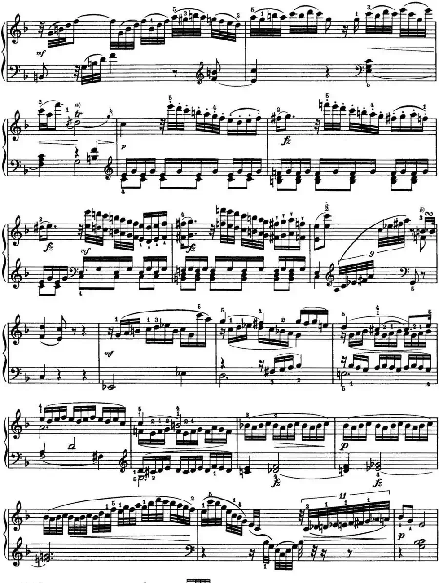 海顿 钢琴奏鸣曲 Hob XVI 50 in C major