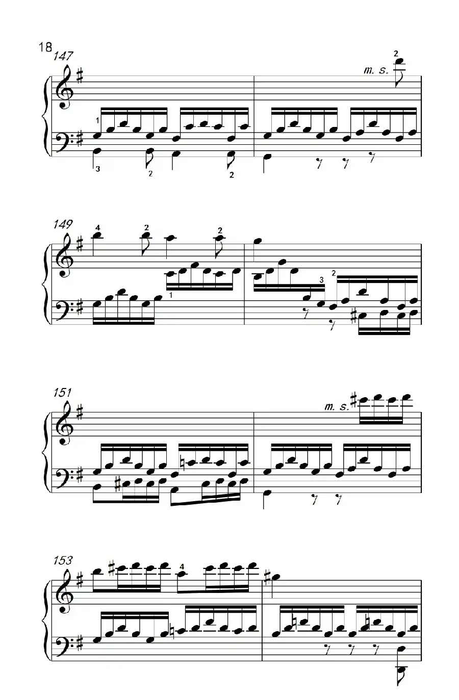 第七级2.G大调变奏曲 贝多芬(中央音乐学院 钢琴(业余)考级教程 7-9级)