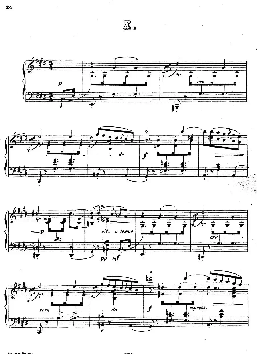 Waltzes Op.23（圆舞曲集·10、E大调）