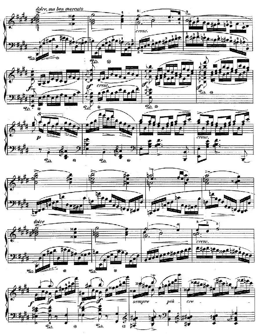 e小调第一钢琴协奏曲 Op.11（钢琴独奏版·第一乐章）