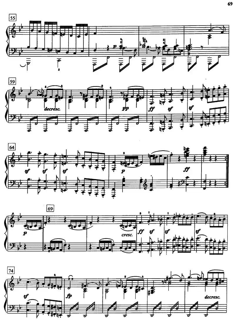 bB大调奏鸣曲Op.22（第一乐章）