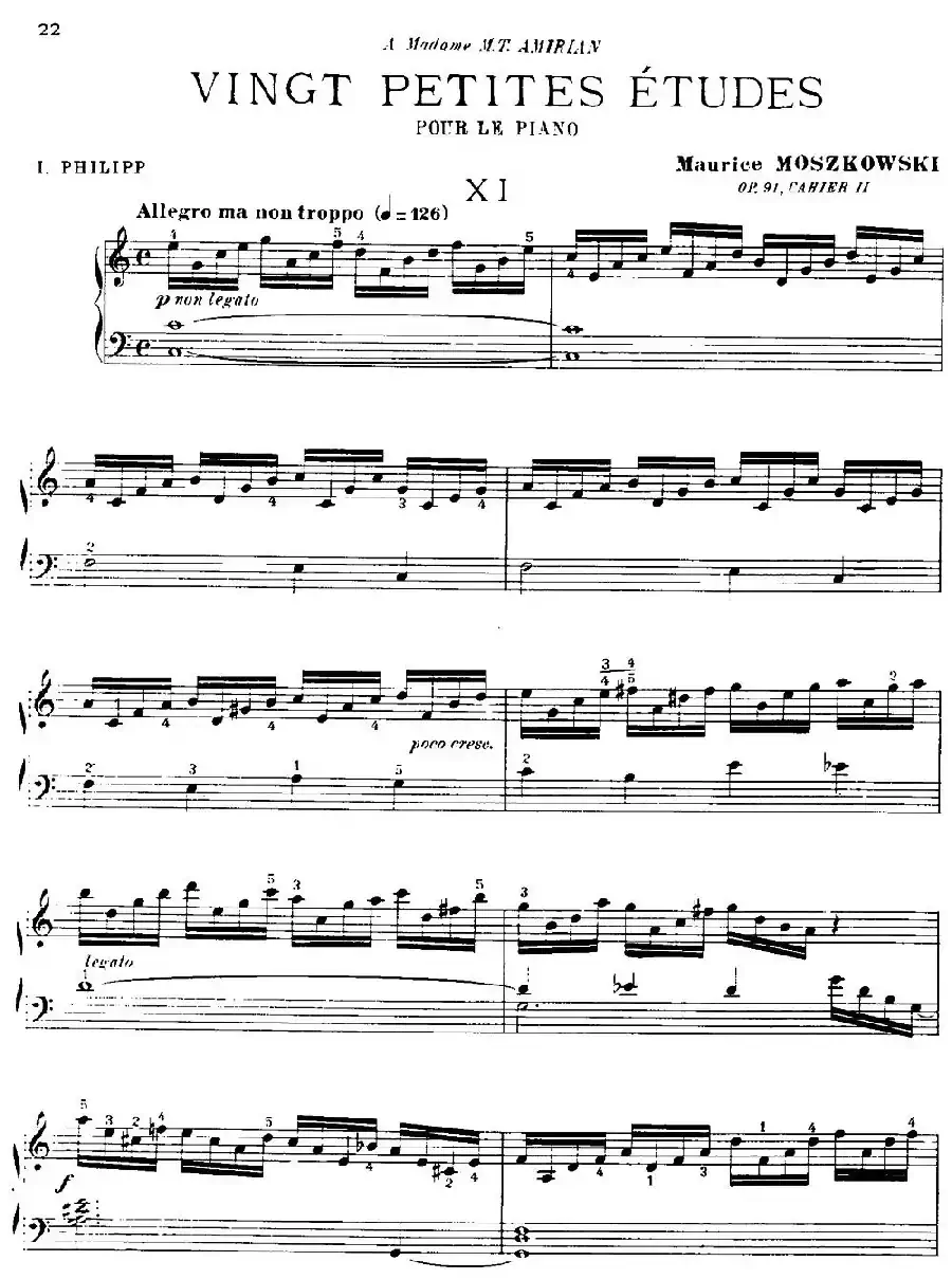 20 Petites Etudes, Op.91(20首小型练习曲)(11)
