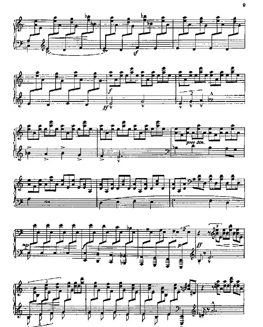 Three Preludes on Gregorian Melodies（三首格里高利圣咏前奏曲 2. 如暴风雨般激烈地）