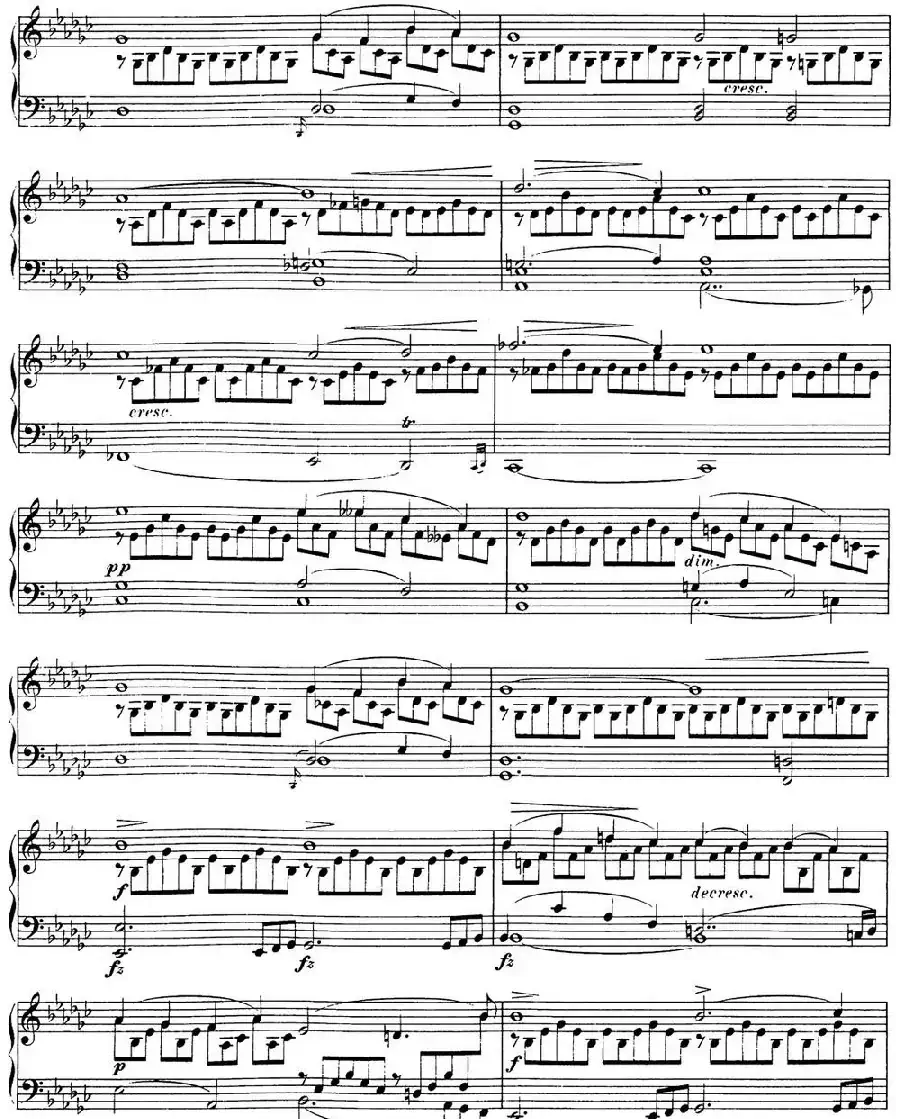 舒伯特降G大调即兴曲D.899,Op.90(NO.3)