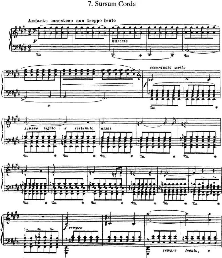 李斯特 旅游岁月 第三集 S.163 No.7 净心