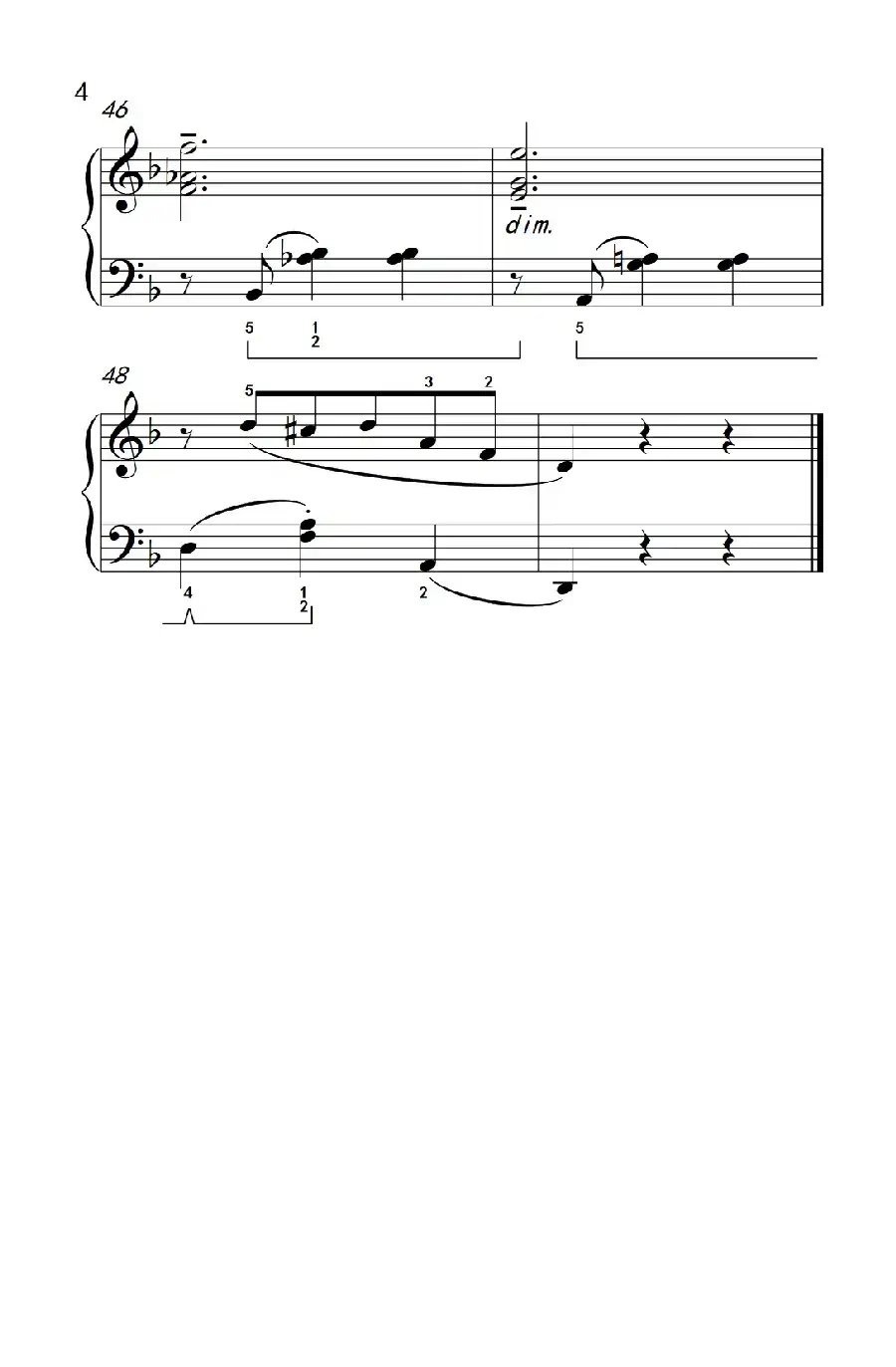 陶乐瑞丝（约翰·汤普森 成人钢琴教程 第三册）