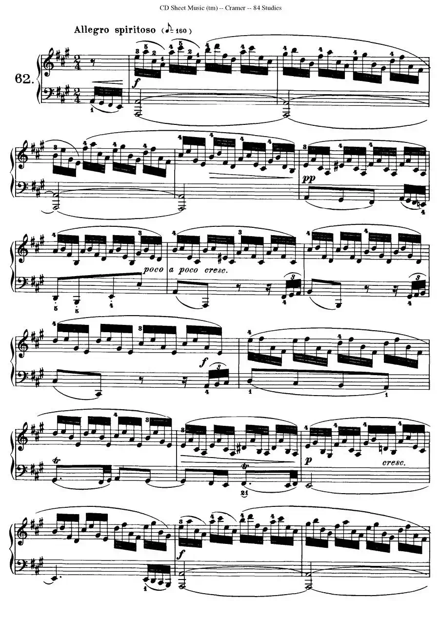 Cramer - 84 exercices（61—65）（克拉莫84首钢琴练习曲）