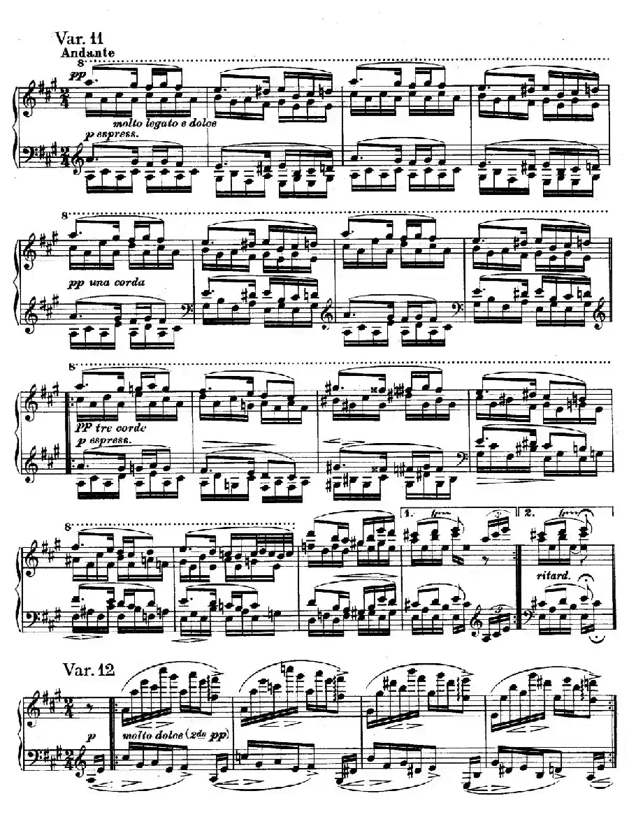 帕格尼尼主题变奏曲（Op.35 Livre1）