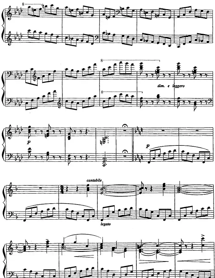 现代钢琴曲：7、即兴曲（Op.31，No.27）