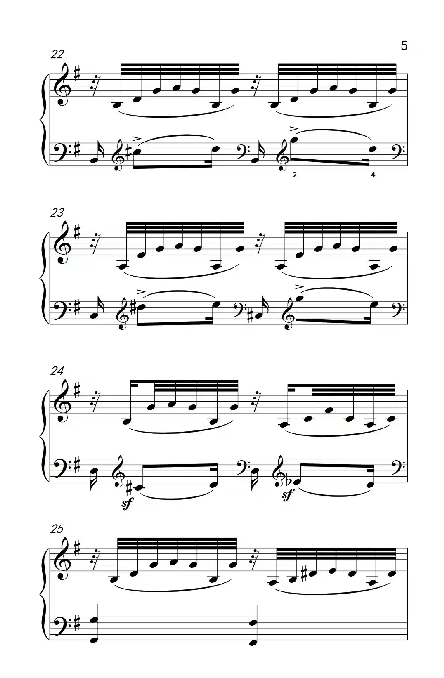 奏鸣曲 Opus 2 Nr.3 第二乐章(贝多芬奏鸣曲集 1)