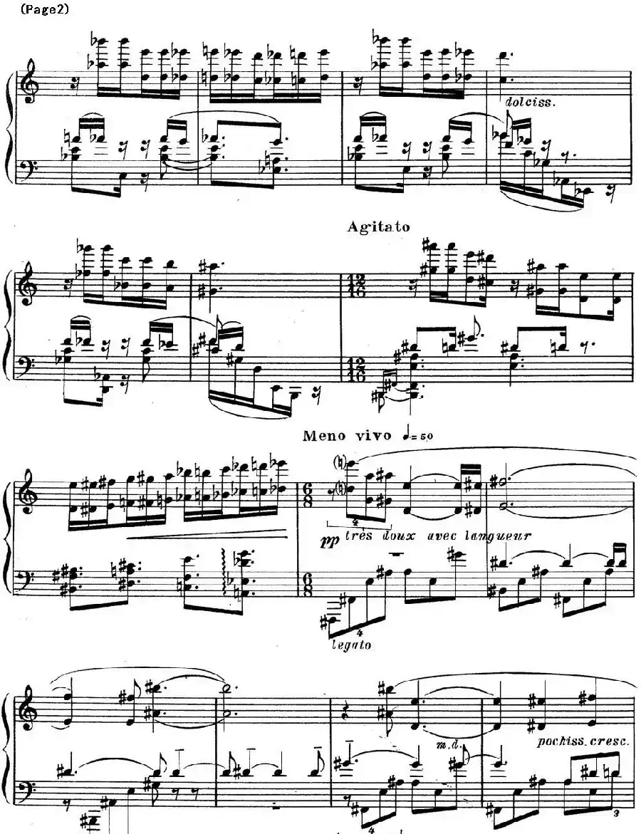 斯克里亚宾3首钢琴练习曲 Op65(No.1)