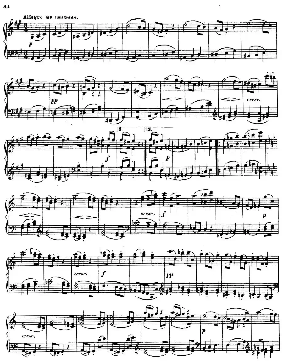 String Quartet No.15 in a Minor Op.132（a小调第十五弦乐四重奏·钢琴独奏版）