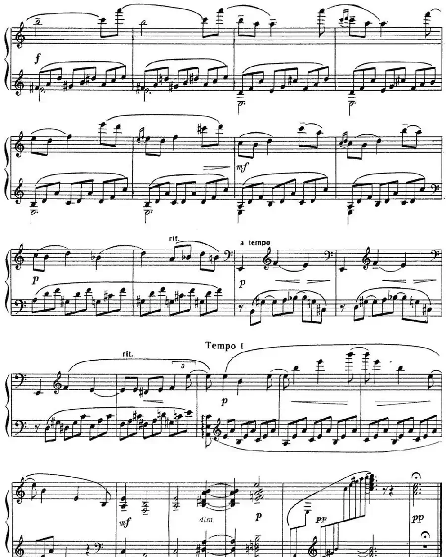 拉赫玛尼诺夫 音画练习曲10或11 Etudes tableaux Op.39 No.2