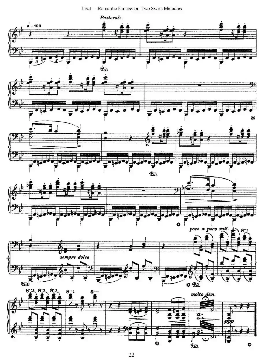 Romantic Fantasy on 2 Swiss Melodies Op.5（浪漫幻想曲）