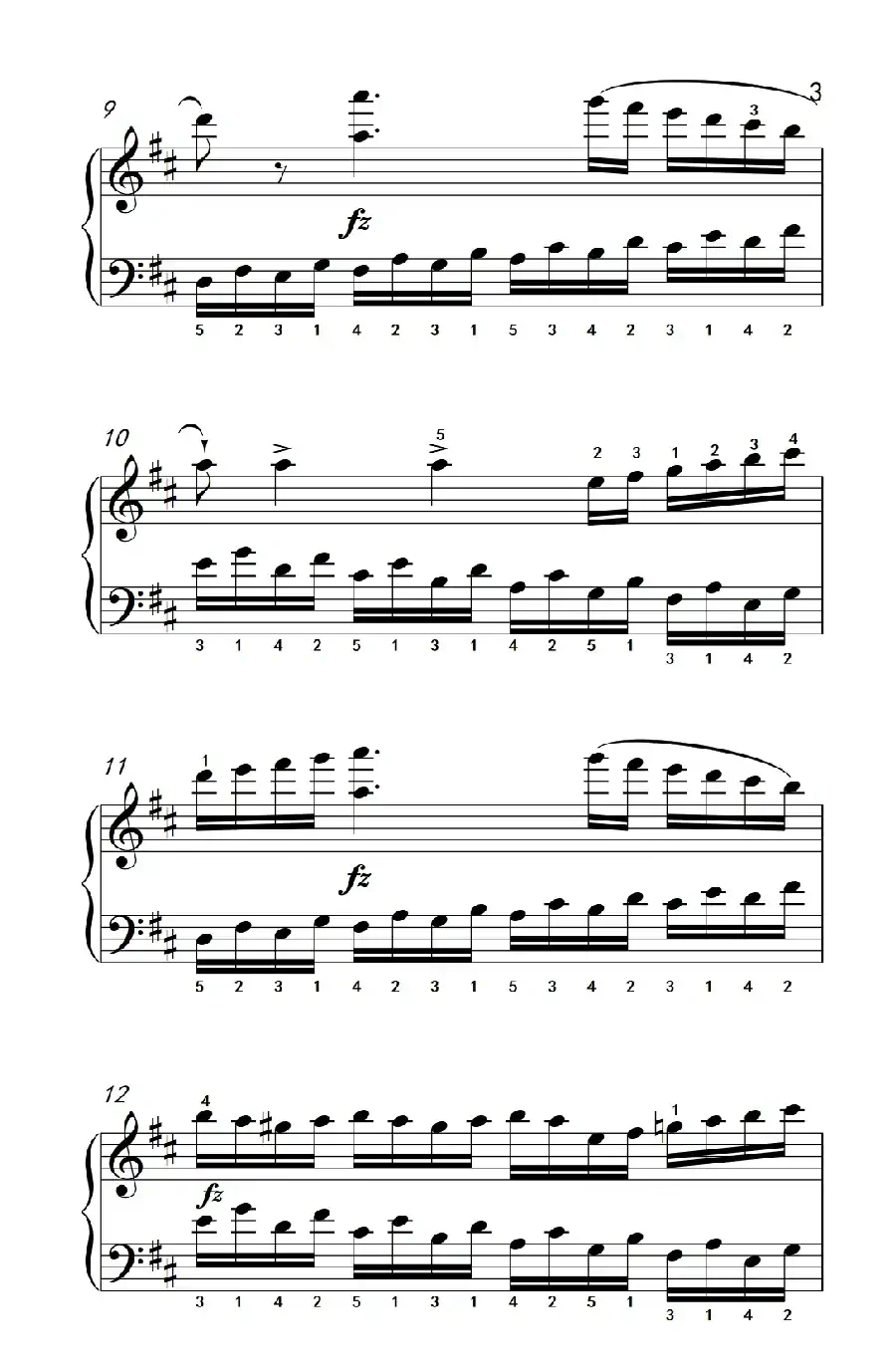 第八级2.练习曲 No.6 （中央音乐学院 钢琴（业余）考级教程 7-9级）