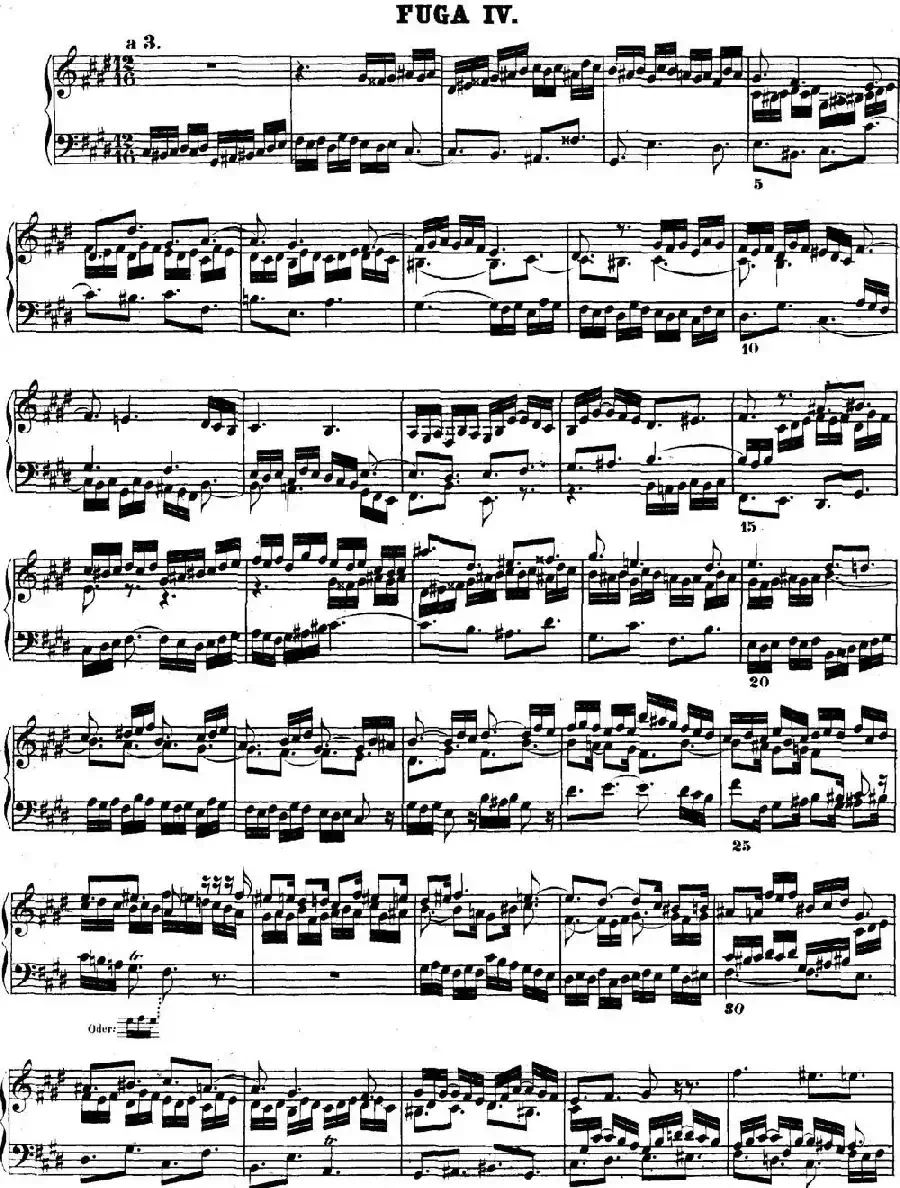 巴赫《平均律钢琴曲集·第二卷》之赋格曲(NO.4)