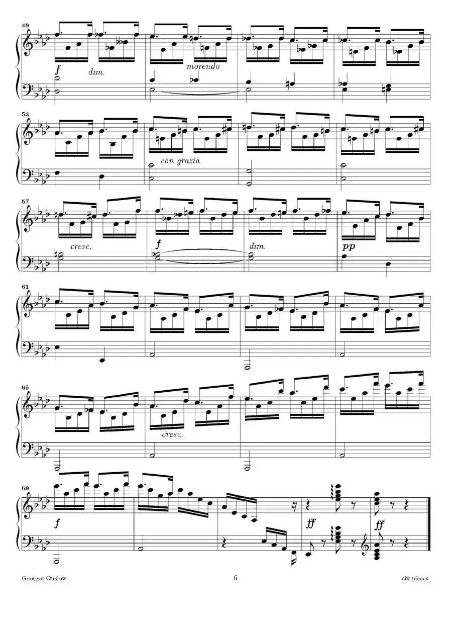 Six Pieces（6首钢琴小品·Ⅲ）