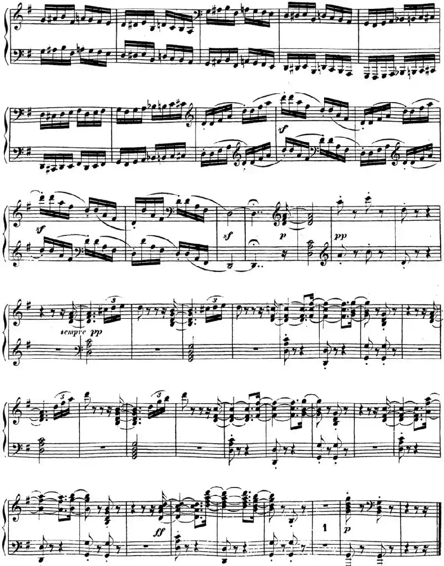 贝多芬钢琴奏鸣曲16 G大调 Op.31 No.1 G major