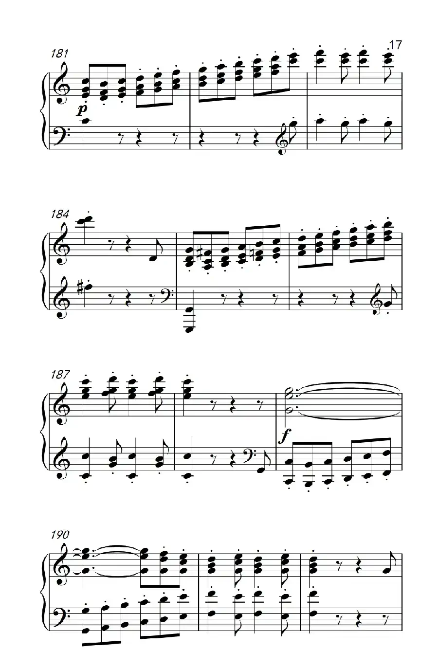 奏鸣曲 Opus 2 Nr.3 第四乐章(贝多芬奏鸣曲集 1)