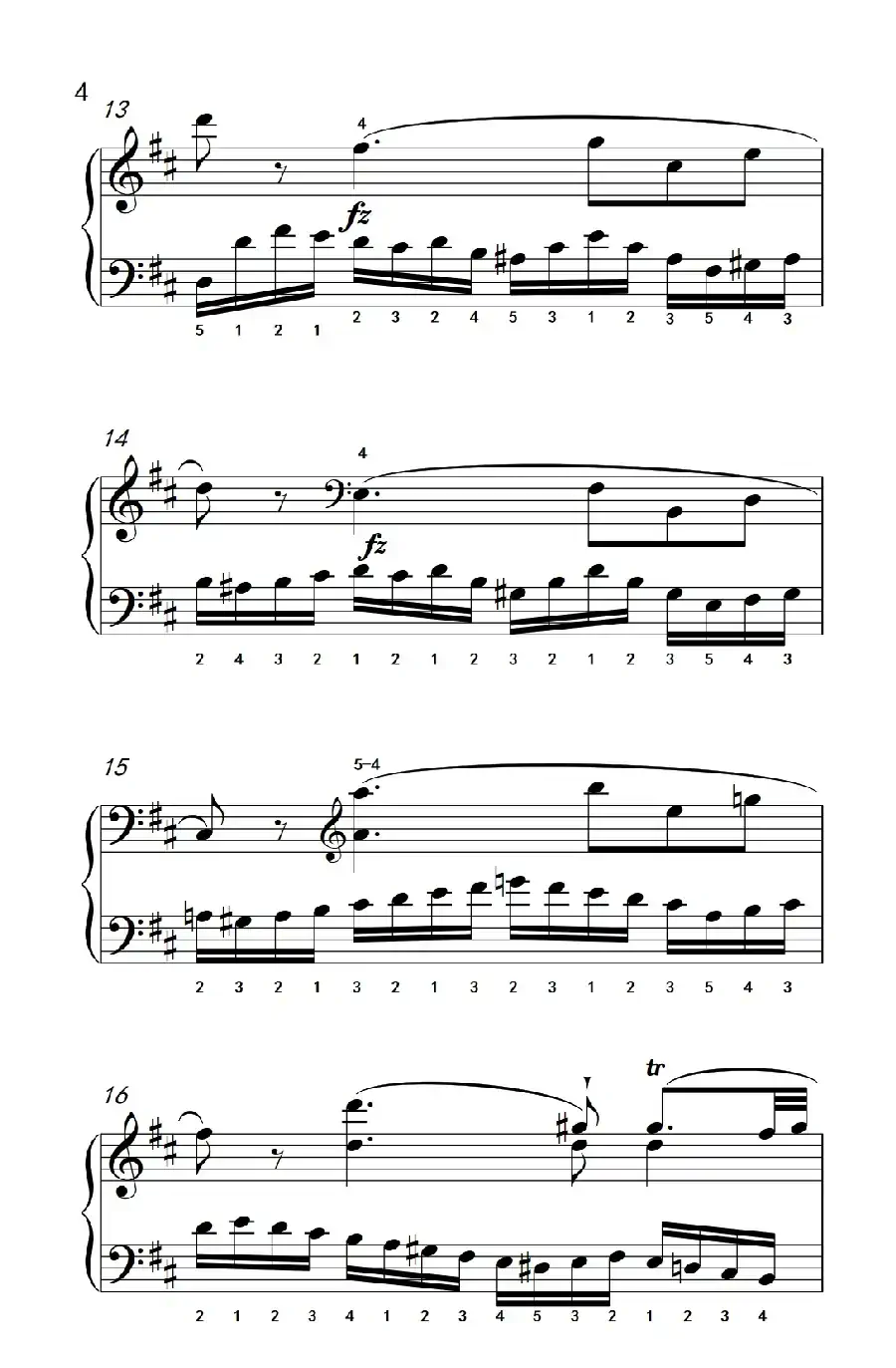 第八级2.练习曲 No.6 （中央音乐学院 钢琴（业余）考级教程 7-9级）