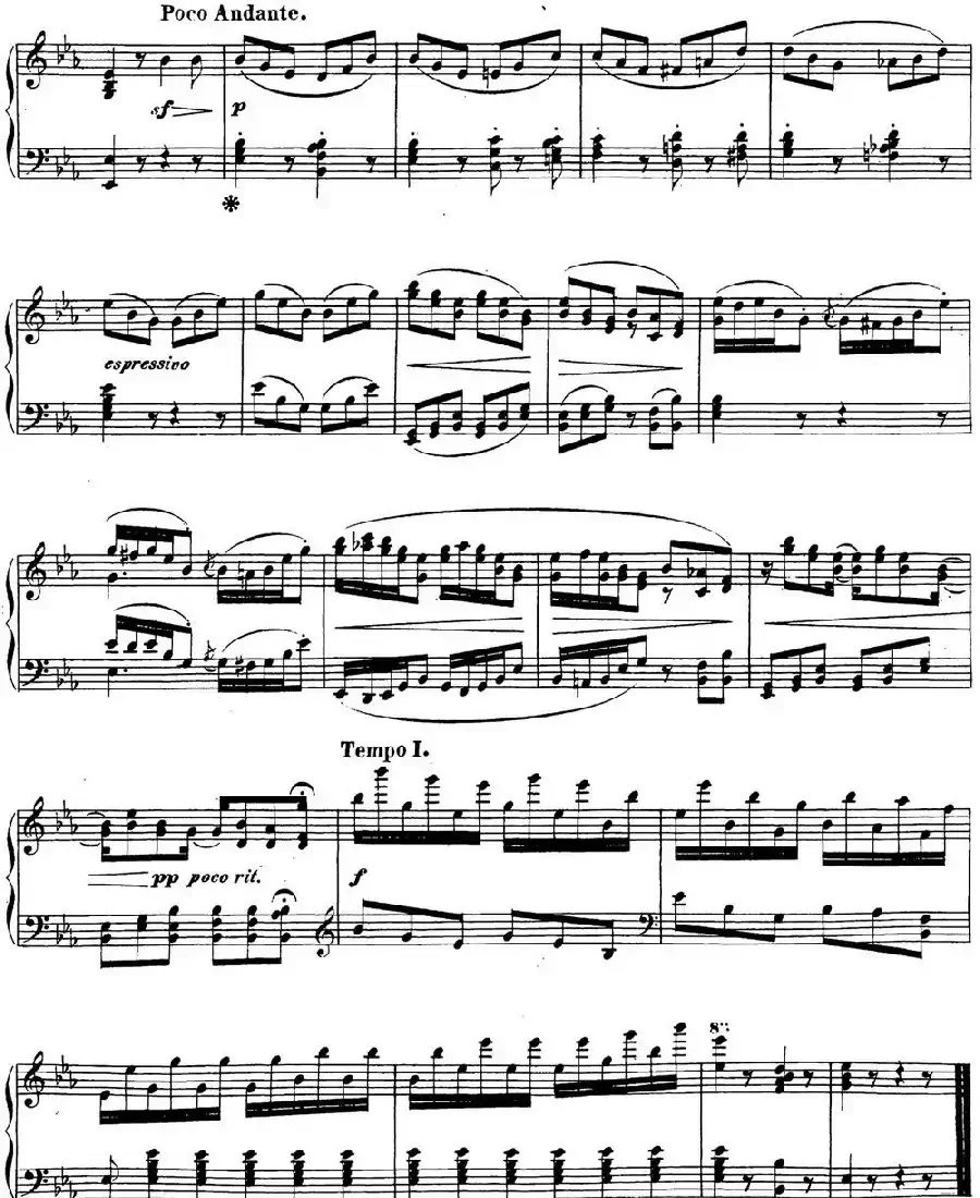 贝多芬钢琴奏鸣曲26 告别 降E大调 Op.81a E-flat major