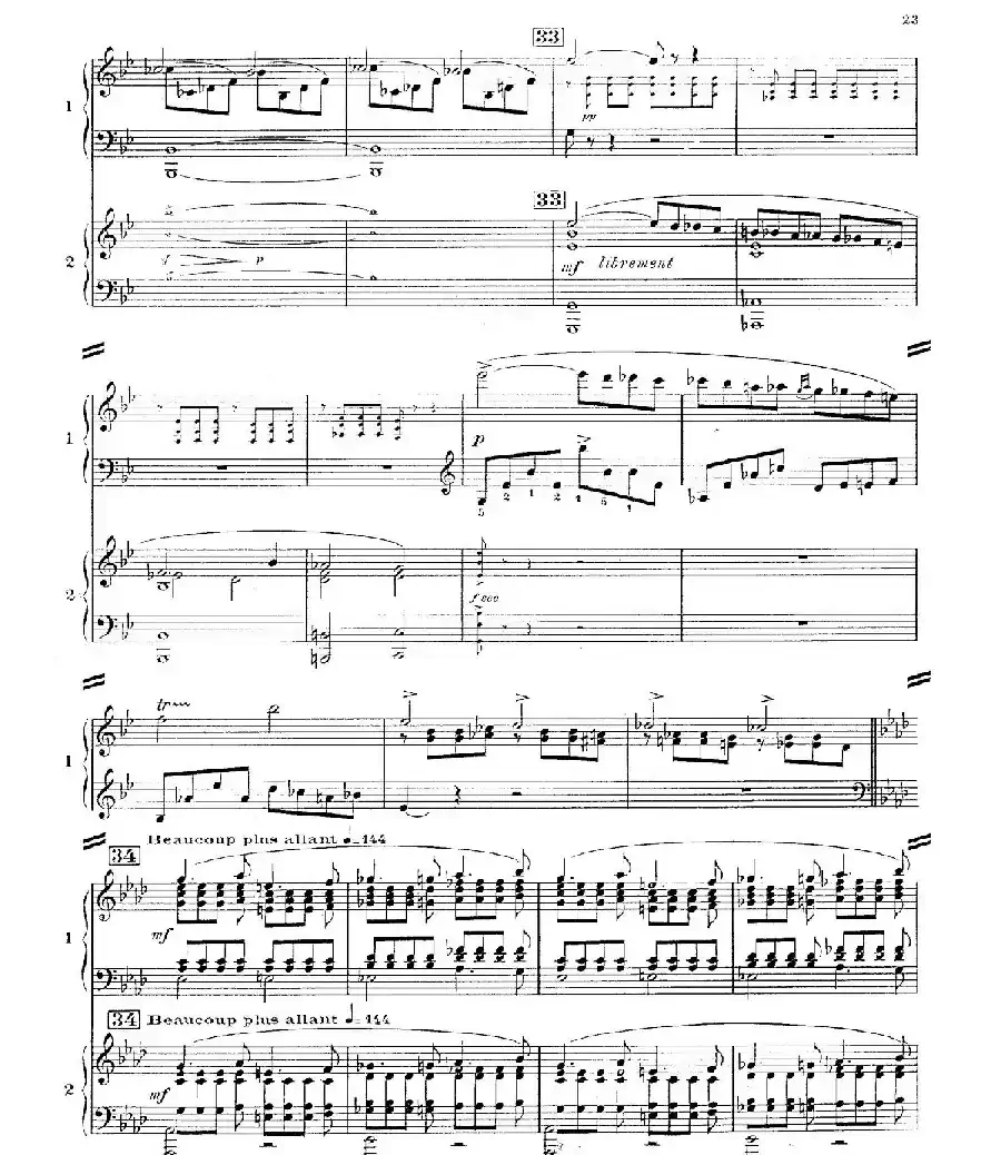 Concerto for 2 Pianos in d Minor（d小调双钢琴协奏曲· 第二乐章）
